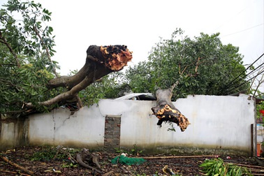 Nhà cửa tan hoang sau trận mưa đá, lốc xoáy