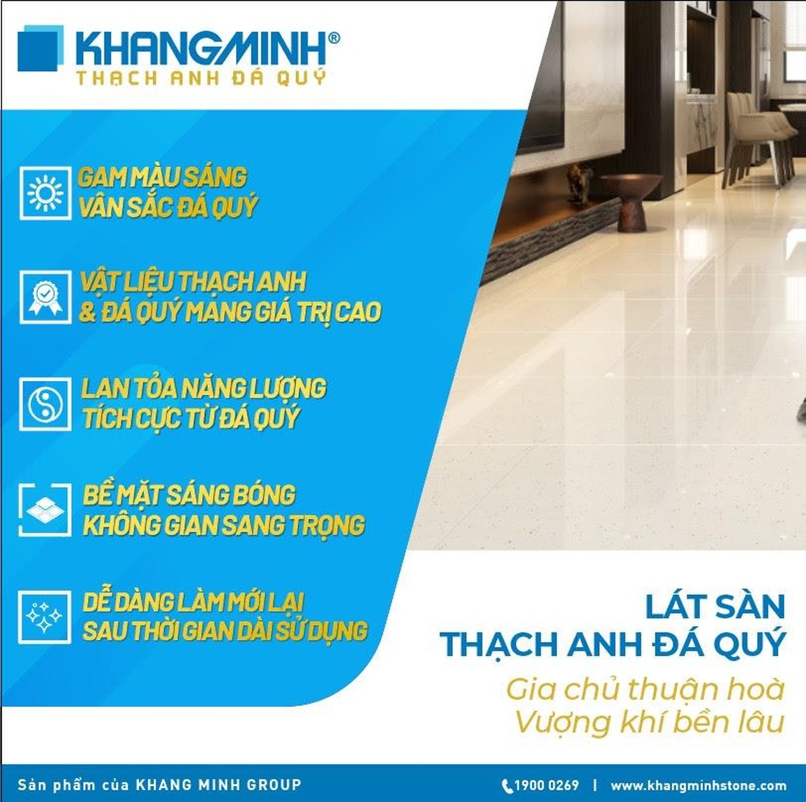 Giải mã trào lưu lát sàn bằng Thạch Anh Đá Quý Khang Minh - 3 Giải mã trào lưu lát sàn bằng Thạch Anh Đá Quý Khang Minh - 3