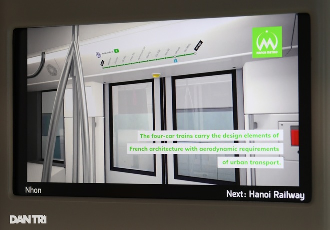 Cận cảnh bên trong đoàn tàu đầu tiên tuyến đường sắt Metro Nhổn - ga Hà Nội - 13 Cận cảnh bên trong đoàn tàu đầu tiên tuyến đường sắt Metro Nhổn - ga Hà Nội - 13