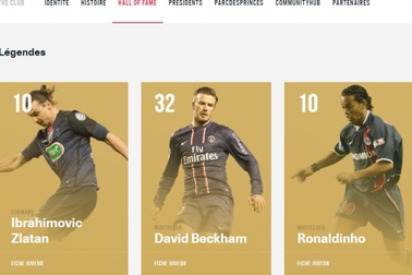 Chỉ đá 14 trận, Beckham được vinh danh là huyền thoại PSG