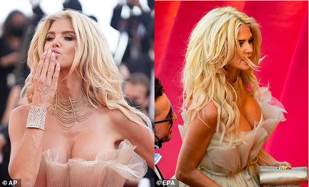 Thiên thần Victorias Secret mặc váy lộ nội y tại LHP Cannes - 12 Thiên thần Victorias Secret mặc váy lộ nội y tại LHP Cannes - 12