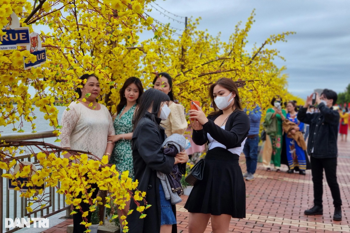 Người dân Đà Nẵng đổ về đường hoa du xuân đầu năm mới - 3 Người dân Đà Nẵng đổ về đường hoa du xuân đầu năm mới - 3