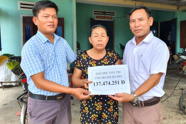 Bạn đọc ủng hộ hai đứa trẻ bơ vơ, bố nằm liệt giường hơn 160 triệu đồng