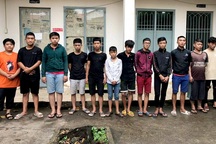 Bắt 20 thanh thiếu niên hỗn chiến do tranh giành địa bàn làm ăn