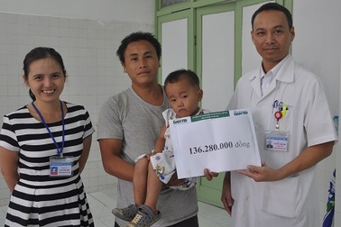 Hơn 136 triệu đến với em bé Thạo A Trông