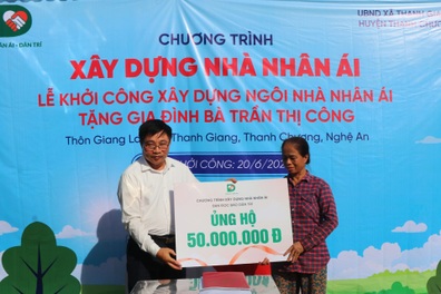 Khởi công xây nhà Nhân ái tặng người mẹ nghèo ở Nghệ An