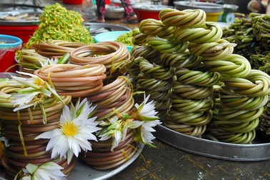 Chợ đặc sản bình dị ở miền Tây mùa nước nổi