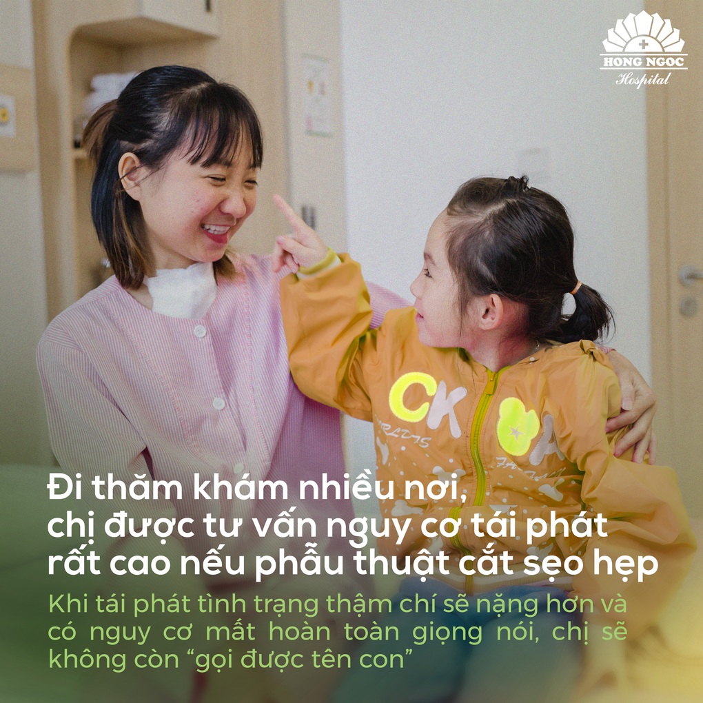Phẫu thuật sẹo hẹp thanh quản, “tái sinh” hơi thở sau 2 năm sống nhờ ống thở nhân tạo - 3 Phẫu thuật sẹo hẹp thanh quản, “tái sinh” hơi thở sau 2 năm sống nhờ ống thở nhân tạo - 3