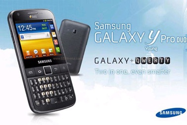 Lộ hình điện thoại Galaxy Y Pro Duos 2 SIM 