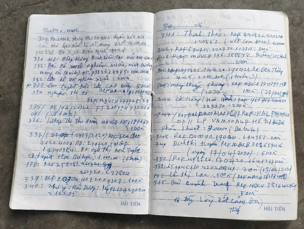 Được người lạ ủng hộ, ông bố ở Quảng Ninh viết sổ tay sao kê 30 trang - 2 Được người lạ ủng hộ, ông bố ở Quảng Ninh viết sổ tay sao kê 30 trang - 2