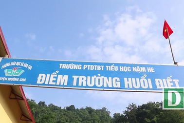 Khánh thành công trình phòng học Dân trí thứ 21 tại điểm trường Huổi Điết, Trường tiểu học Nậm He (huyện Mường Chà, tỉnh Điện Biên)