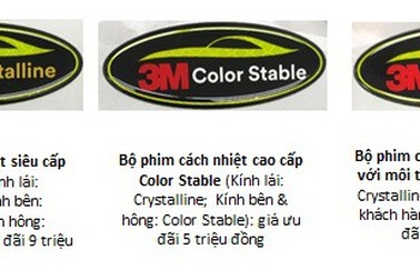 Black Friday – 3M ưu đãi khủng phim cách nhiệt Crystalline