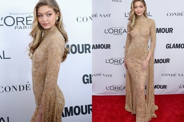 Siêu mẫu 9X đẹp như mộng với váy màu nude