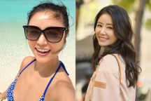 Lâm Tâm Như diện áo tắm, khoe sắc vóc tươi trẻ, gợi cảm ở tuổi 49