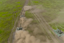 Video xe tăng Nga ồ ạt khai hỏa trong tập trận lịch sử