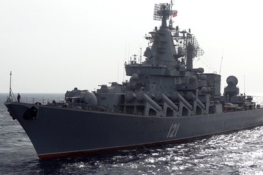 Tuần dương hạm tên lửa Moskva trở về Nga