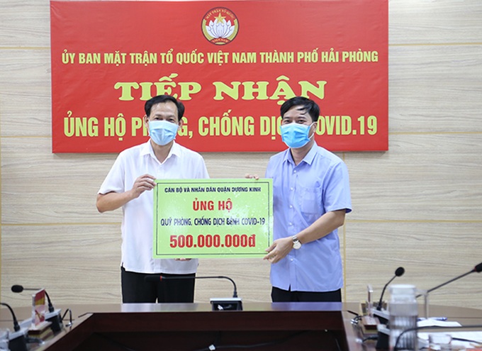 Trao kinh phí ủng hộ tới Ủy ban MTTQ Việt Nam TP. Hải Phòng (đợt 7) - Ảnh 4.