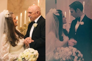 Ngưỡng mộ bộ ảnh cưới độc đáo của cặp vợ chồng U80 sau 50 năm kết hôn