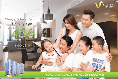 Valéo Đầm Sen giải bài toán nhà ở 3 thế hệ