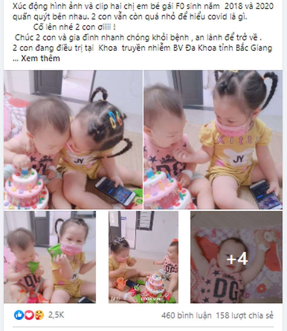 Xúc động khoảnh khắc 2 bé gái F0 vui chơi trong khu điều trị Covid-19 - 1 Xúc động khoảnh khắc 2 bé gái F0 vui chơi trong khu điều trị Covid-19 - 1