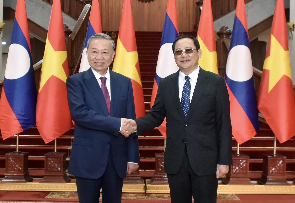 Chủ tịch nước Tô Lâm hội kiến Thủ tướng Lào - 1 Chủ tịch nước Tô Lâm hội kiến Thủ tướng Lào - 1