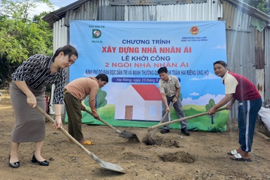 Khởi công nhà Nhân ái tặng 2 gia đình có hoàn cảnh khó khăn ở tỉnh Phú Yên