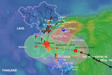 Bão Nongfa hướng vào đất liền nước ta