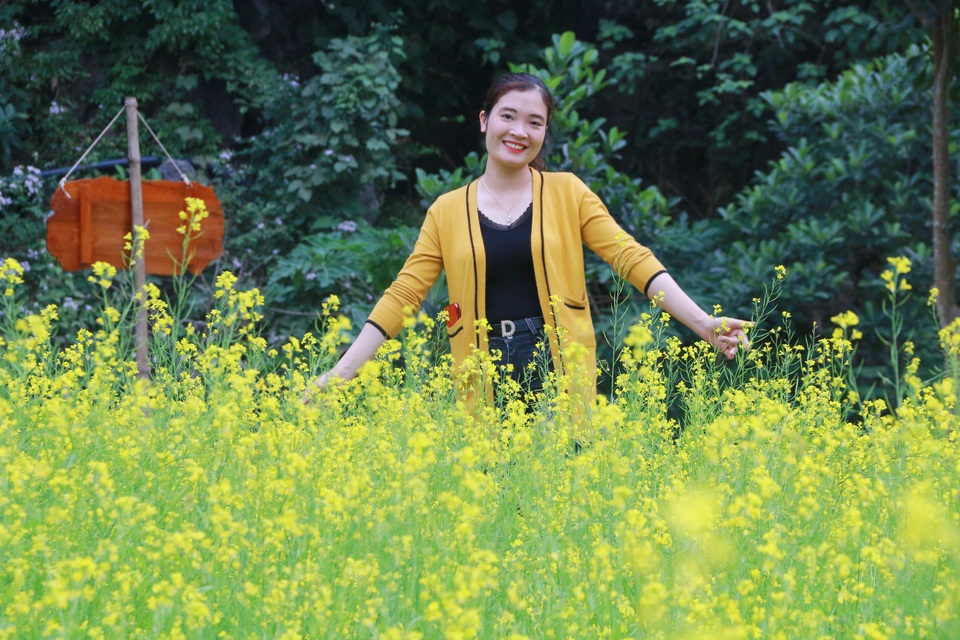 Vườn hoa cải rực vàng đẹp mê hồn khiến du khách nao lòng ở Thung Nham - 9 Vườn hoa cải rực vàng đẹp mê hồn khiến du khách nao lòng ở Thung Nham - 9