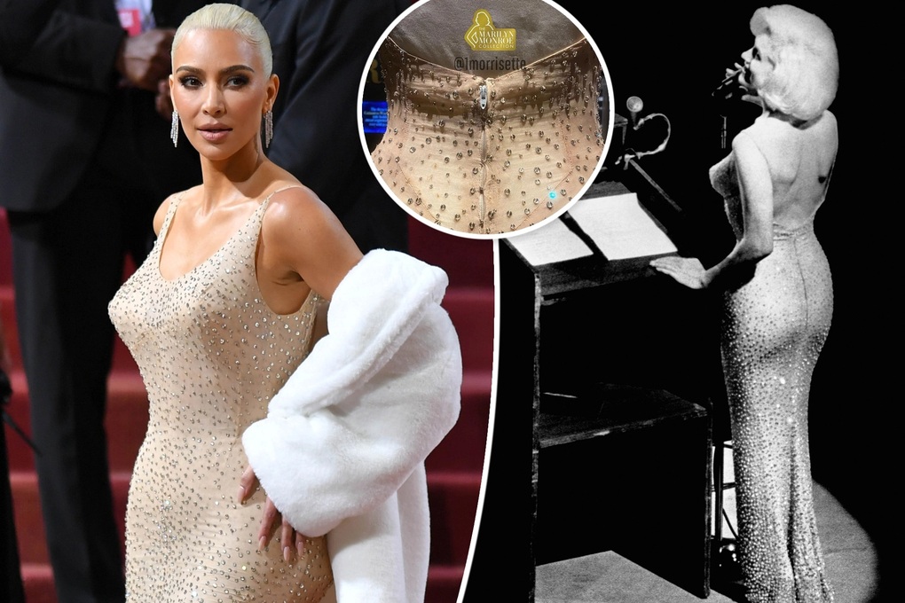 Kim Kardashian accused of ruining Marilyn Monroe's legendary dress - 1