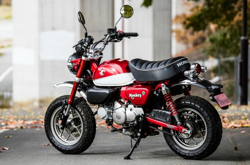 Đẹp lung linh xế khỉ Honda Monkey giữa mùa lá rụng - 4 Đẹp lung linh xế khỉ Honda Monkey giữa mùa lá rụng - 4