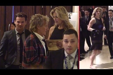 Rod Stewart và vợ dự tiệc Grammy