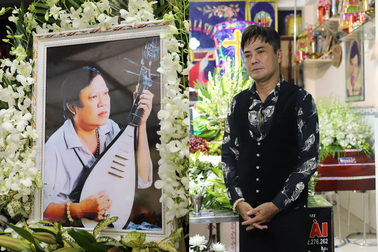 "Ông hoàng nhạc sến miền Tây" nghẹn ngào hát trước linh cữu nhạc sĩ Vinh Sử