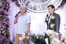 NSND Quang Thọ hát mừng đám cưới Sao Mai Tuấn Anh