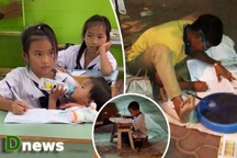 Câu chuyện về những em bé nghèo hiếu học gây sốt mạng xã hội