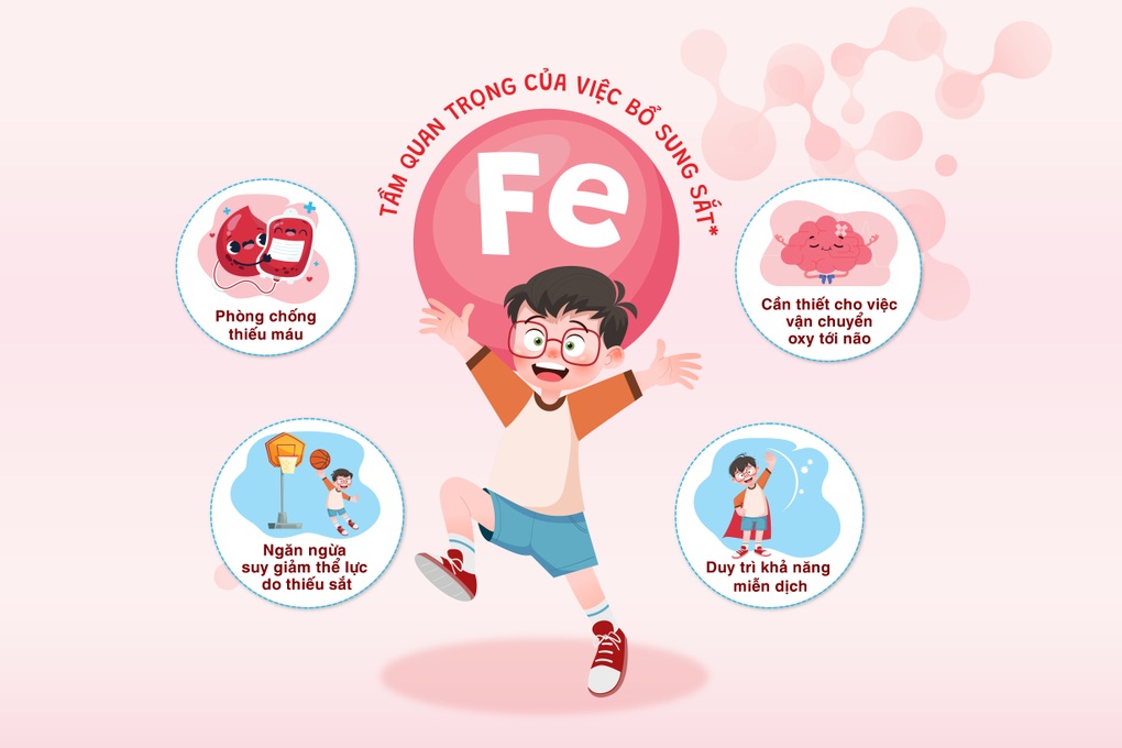 Tầm quan trọng của sắt với sự phát triển của trẻ - 1 Tầm quan trọng của sắt với sự phát triển của trẻ - 1