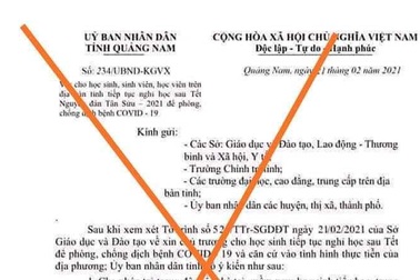 Xác định học sinh lớp 9 làm giả văn bản nghỉ học thêm 1 tháng