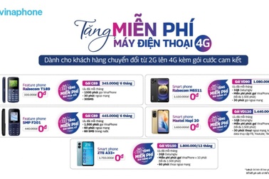 VinaPhone hỗ trợ khách hàng nâng cấp điện thoại 4G miễn phí