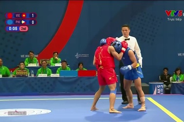 Bùi Trường Giang giành HCV wushu tán thủ hạng 60kg