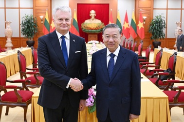 Tổng Bí thư Tô Lâm và Tổng thống Litva trao đổi phương hướng hợp tác