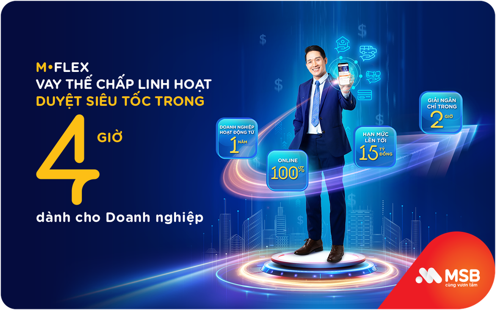 Vay thế chấp linh hoạt chỉ trong 4 giờ với M-Flex của MSB - 1 Vay thế chấp linh hoạt chỉ trong 4 giờ với M-Flex của MSB - 1