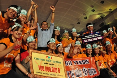 Vô địch SV 2012, ĐH Yersin Đà Lạt "ẵm trọn" 100 triệu đồng