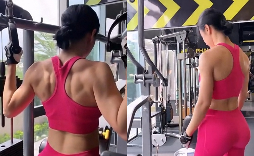 Angela Phương Trinh nhiều năm nâng tạ: Vòng 3 trái đào, cơ bắp cuồn cuộn - 5 Angela Phương Trinh nhiều năm nâng tạ: Vòng 3 trái đào, cơ bắp cuồn cuộn - 5
