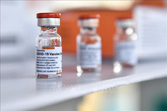 Vaccine phòng COVID-19 của hãng Sinovac (Trung Quốc). Ảnh: AFP/TTXVN