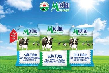 Mộc Châu Milk ra mắt sữa tươi bịch giấy với mức giá tiết kiệm cho cả gia đình