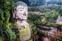 Bức tượng Phật bằng đá lớn nhất thế giới lần đầu lộ diện toàn bộ