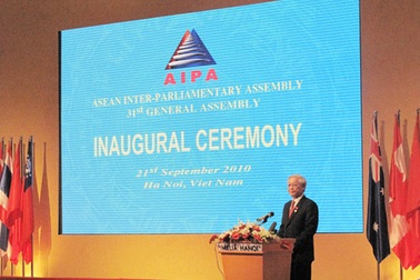 Chủ tịch quốc hội Nguyễn Phú Trọng khai mạc Đại hội đồng AIPA-31