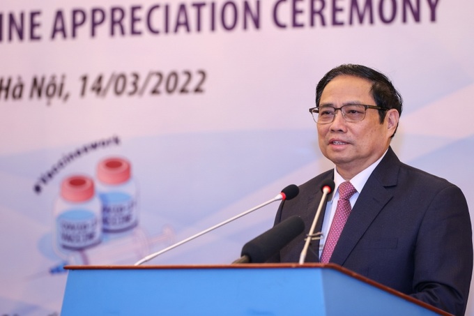 Thủ tướng Phạm Minh Chính phát biểu tại buổi gặp mặt