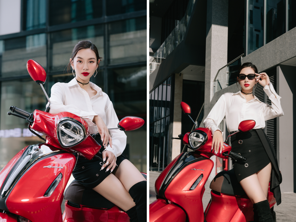 Phối đồ công sở đẹp như Hoa hậu Thùy Tiên - 2