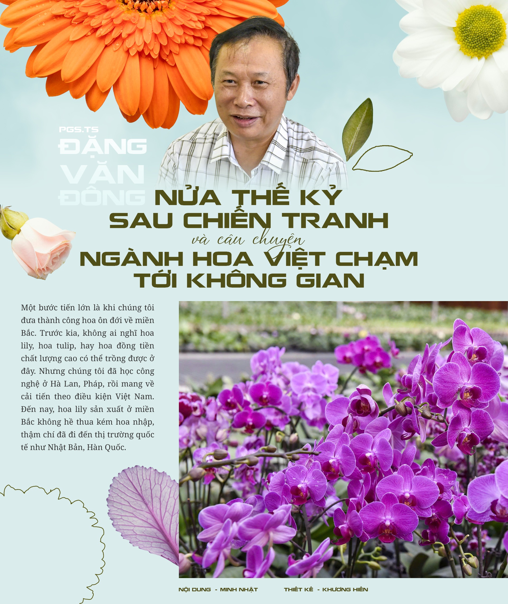 Nửa thế kỷ sau chiến tranh và câu chuyện ngành hoa Việt chạm tới không gian