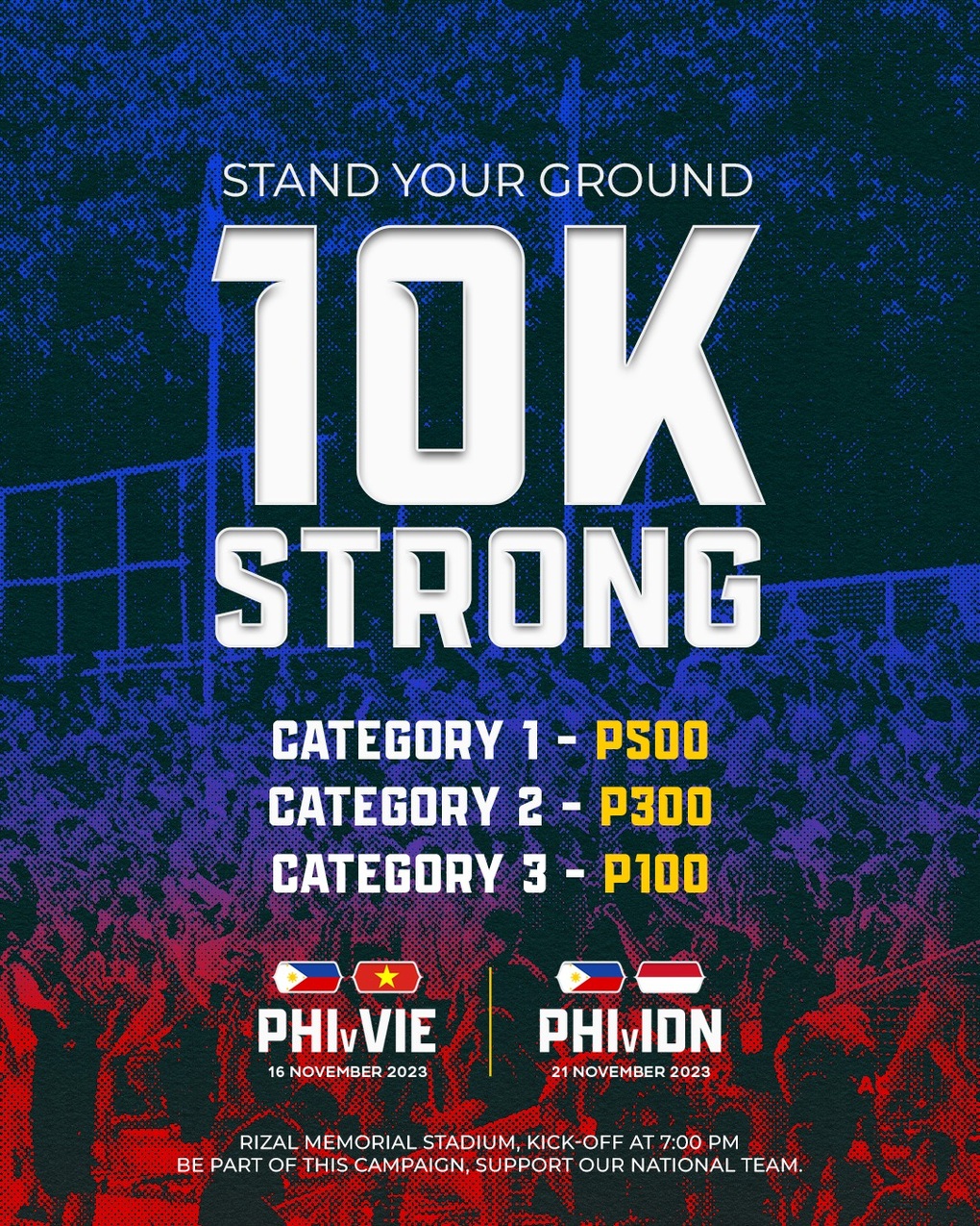 Philippines sớm mở bán vé cho cuộc đối đầu với đội tuyển Việt Nam - 2 Philippines sớm mở bán vé cho cuộc đối đầu với đội tuyển Việt Nam - 2